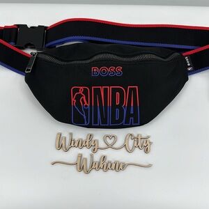 NWT Hugo Boss NBA Ltd Ed Bum/Belt Bag- Black/Red/Blue